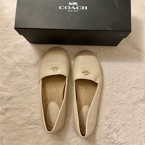 Coach Women's Cream Espadrilles